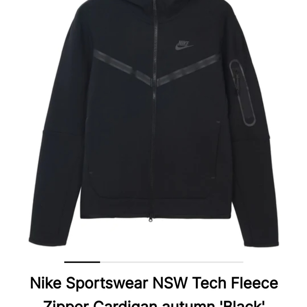 Nike Tech Fleece Men's Full-Zip Hoodie - Black